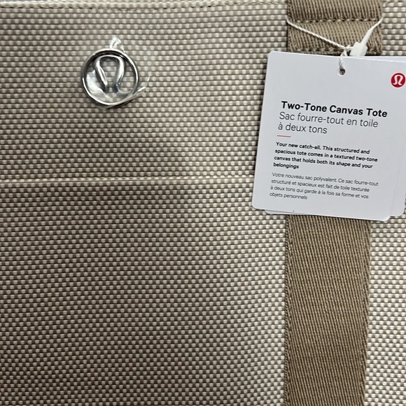 BNWT Two Tone Canvas Tote Bag 10L - Picture 9 of 9